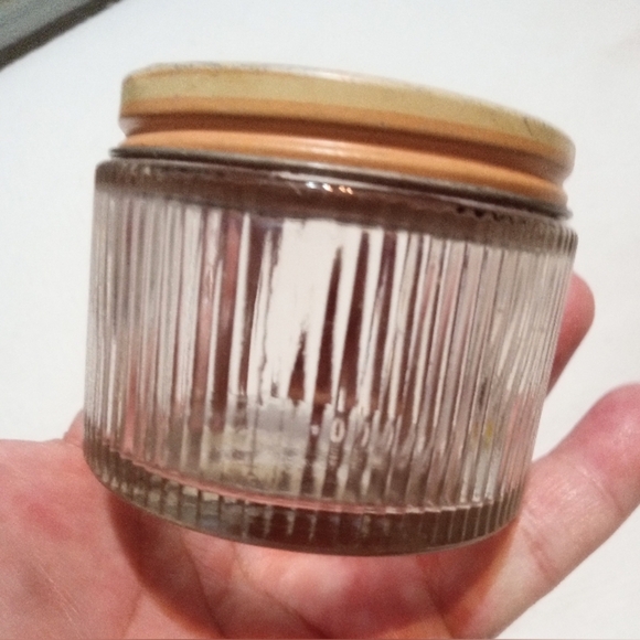 GLASS VANITY POWDER JARS & LIDS LOT OF 5 DRESSER JARS TRINKET JARS VINTAGE - Picture 11 of 12